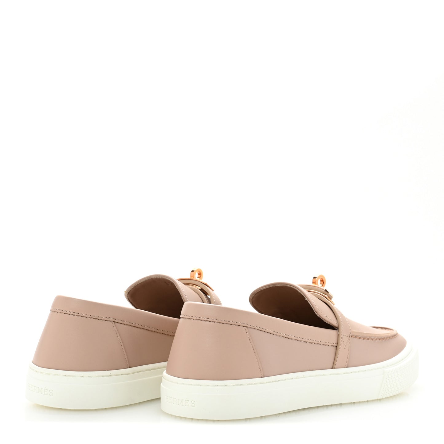 Calfskin Game Slip On Sneakers 37 Beige Nude