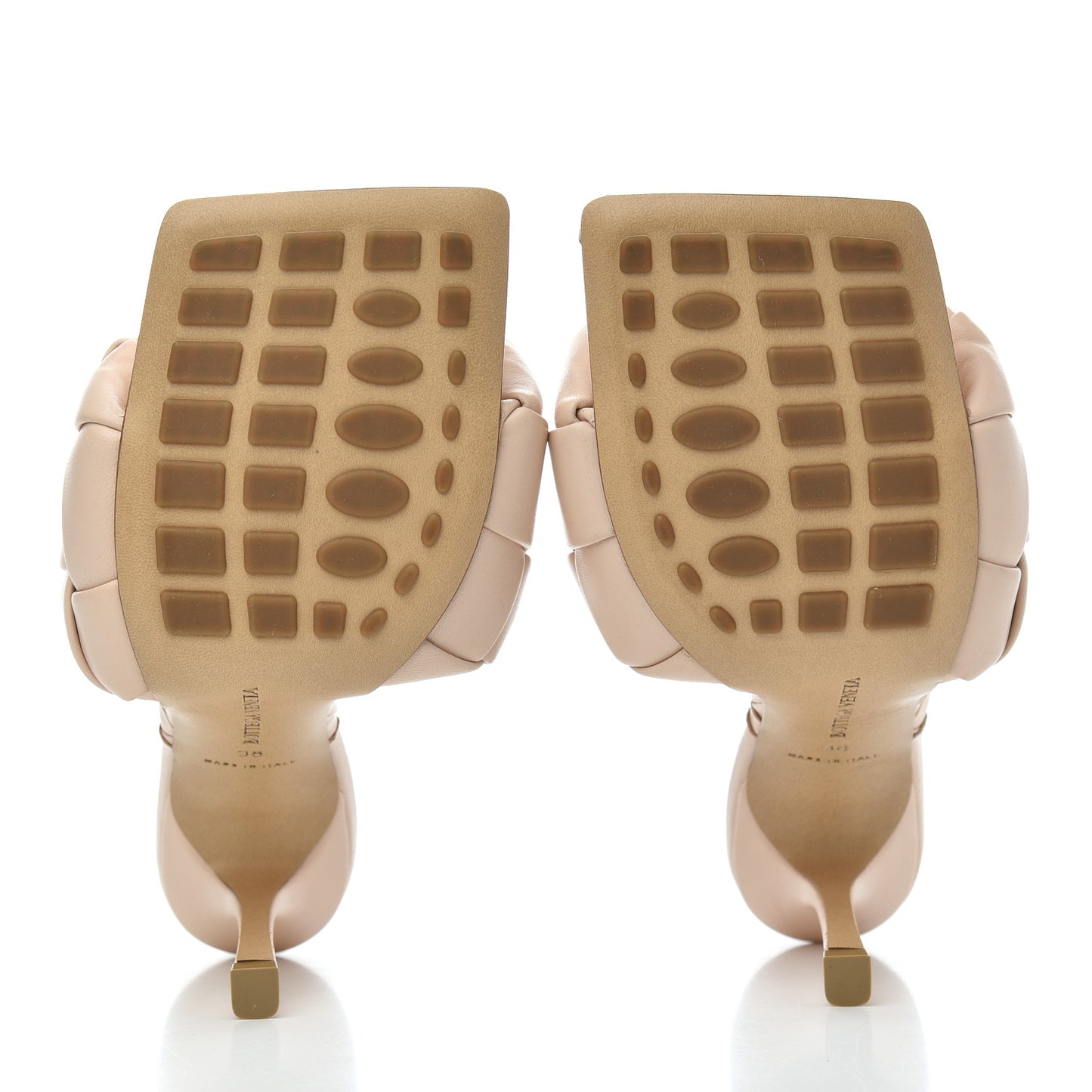 Nappa Maxi Intrecciato Lido Mule Sandals 38 Bandage