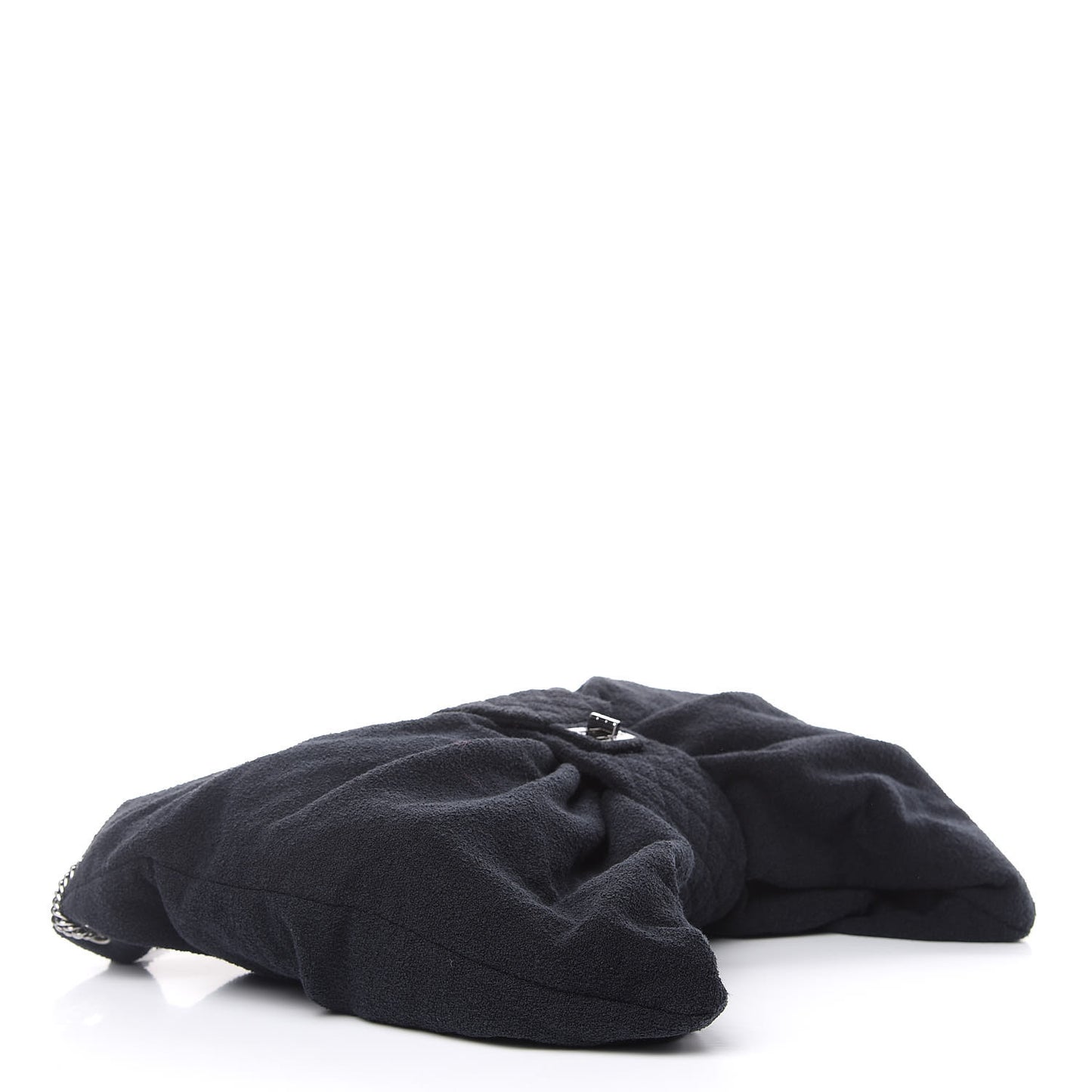 Terry Cotton Large Reissue Bow Hobo Black