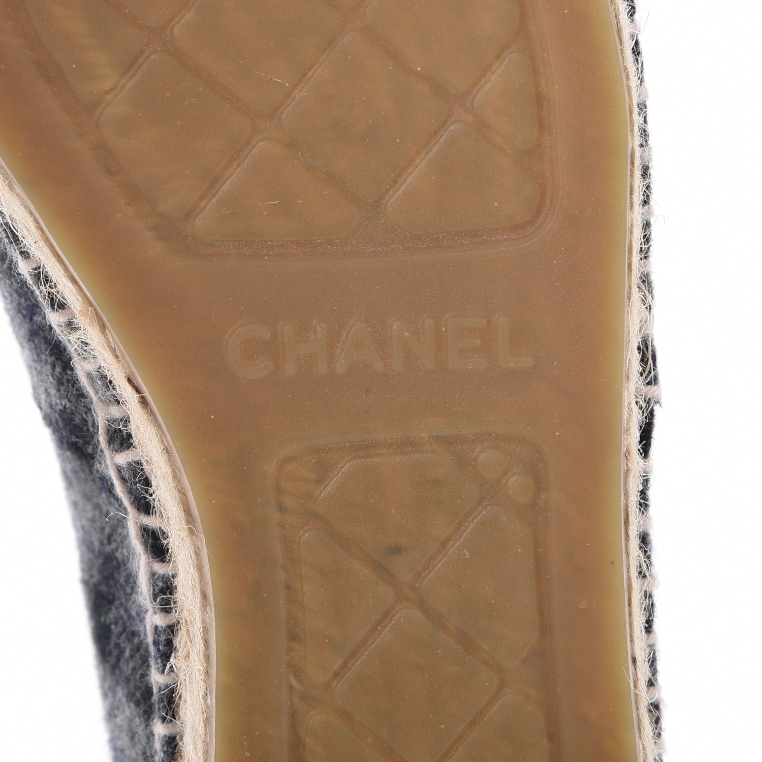 Chanel Flannel Espadrilles 35 Grey Black 6 of 11