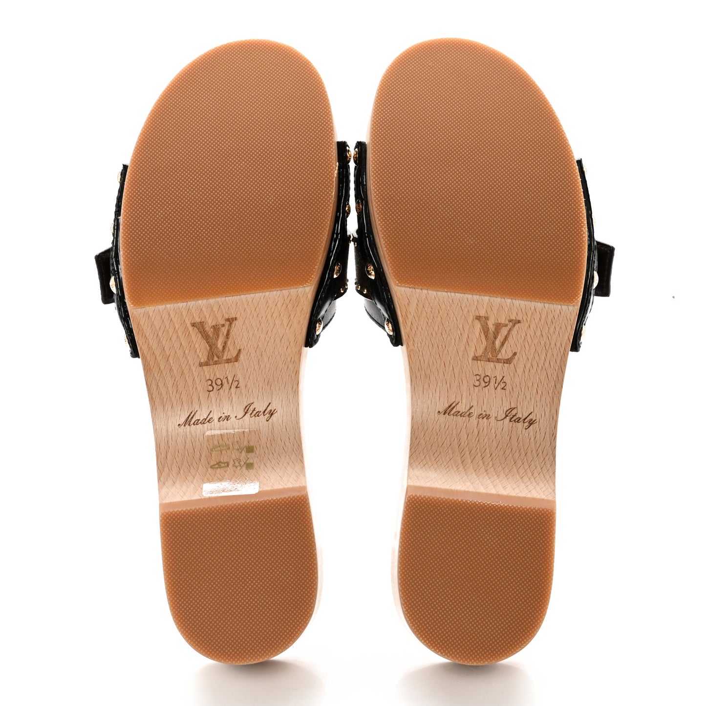Calfskin Monogram Cottage Mules 39.5 Black