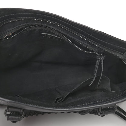 Balenciaga Matte Supple Lambskin Crocodile Embossed Classic Black Hardware S City Black 4 of 9
