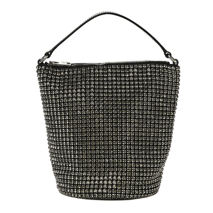 Alexander Wang Mesh Crystal Zip Top Bag Black 1 of 11
