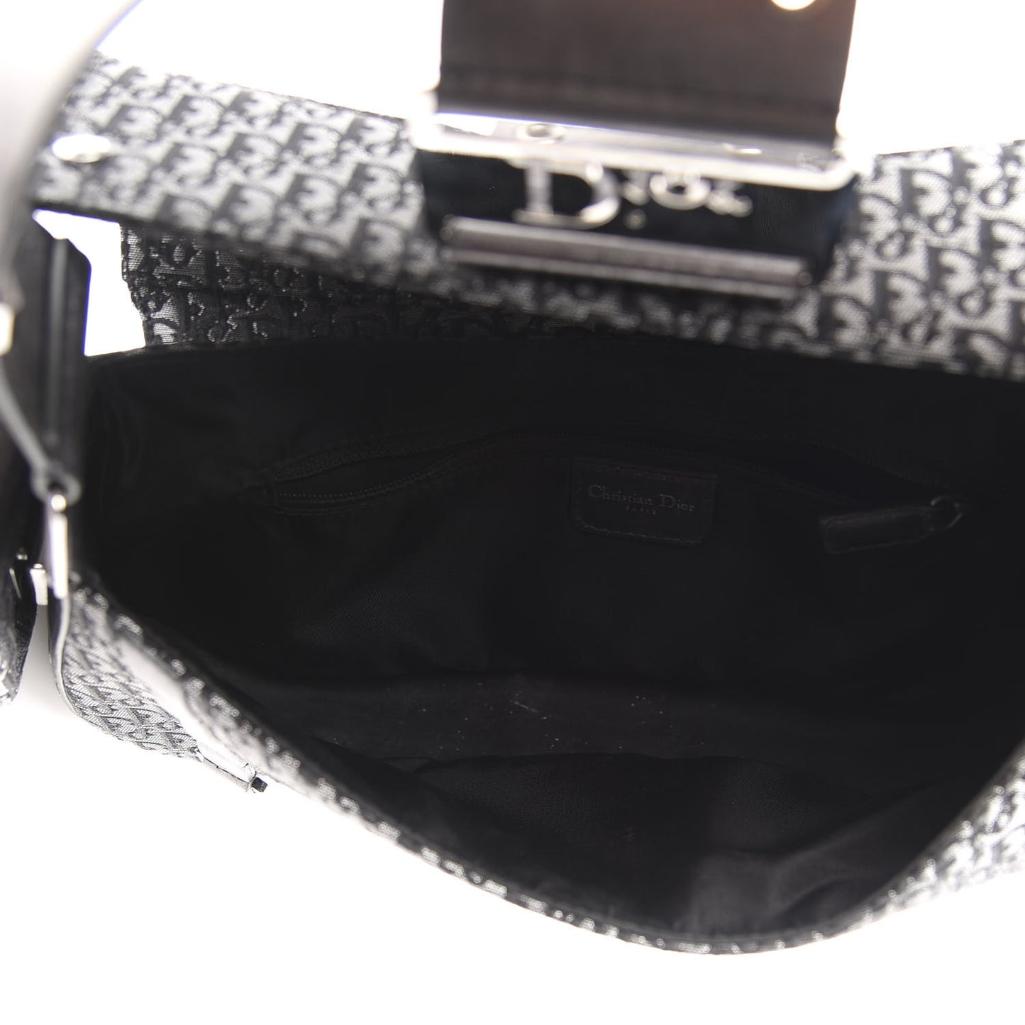 Metallic Monogram Street Chic Shoulder Bag Black