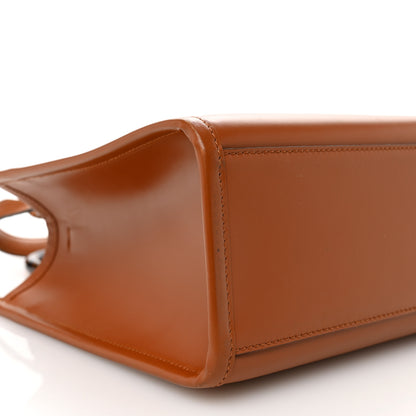 Fendi Vitello King Plexiglass Logo Embossed Small Fendi Sunshine Shopper Tote Cuoio 8 of 9