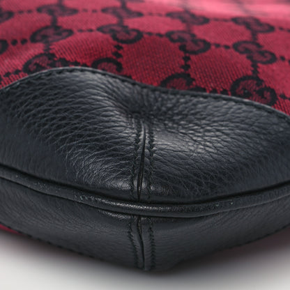 Gucci Nylon Monogram Signature Hobo Shoulder Bag Red 8 of 8