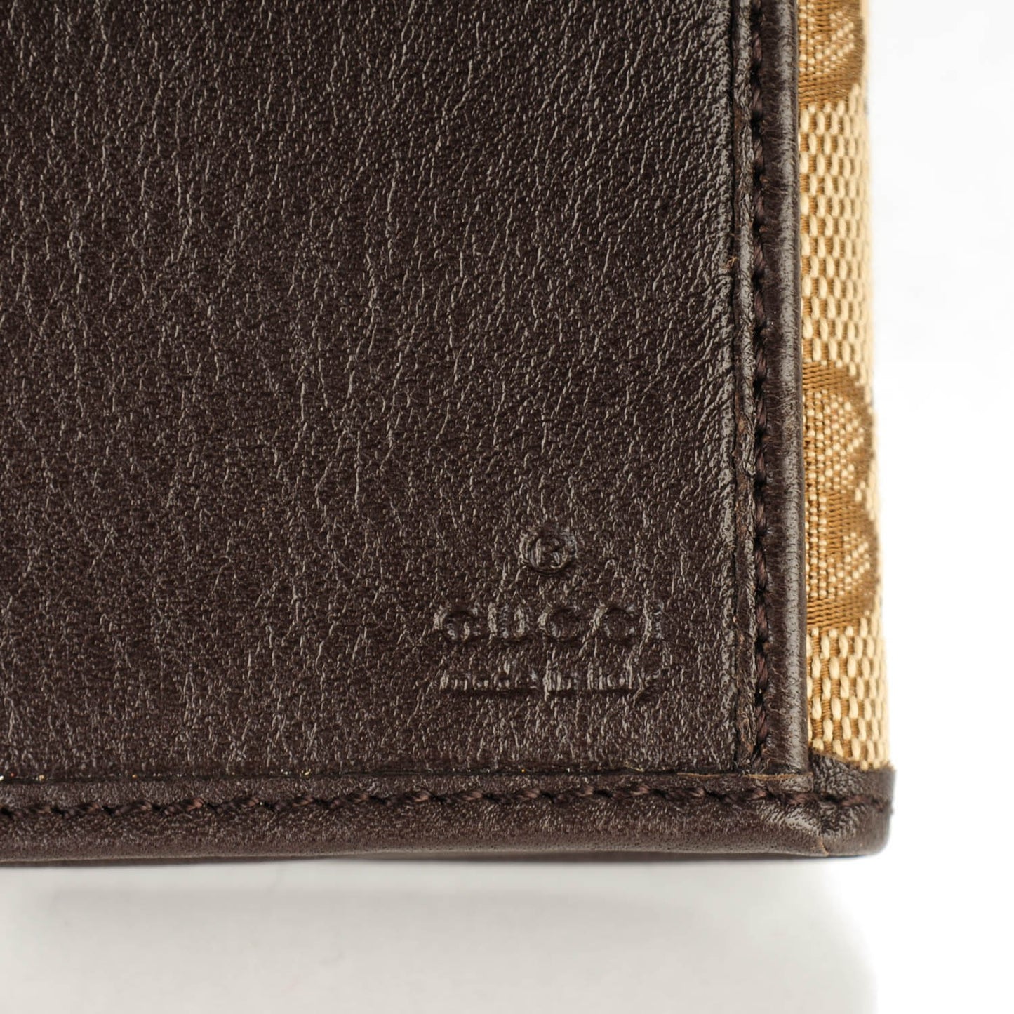Monogram Margaux Calfskin Dice Continental Wallet Beige Ebony Dark Brown
