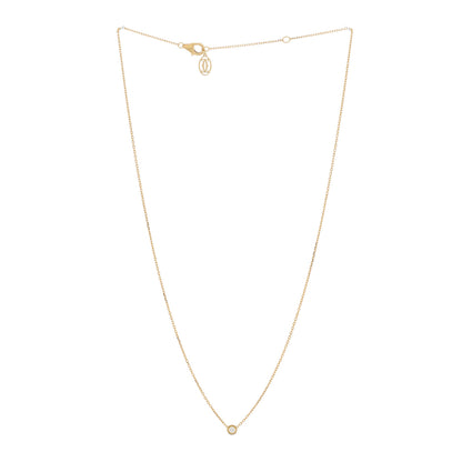 Cartier 18K Yellow Gold Diamond XS D'Amour Pendant Necklace 2 of 4