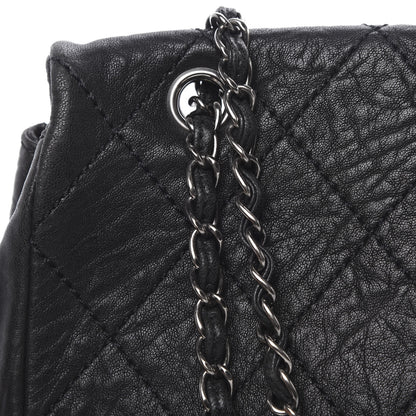 Chanel Distressed Lambskin Le Marais Ligne Flap Black 12 of 13