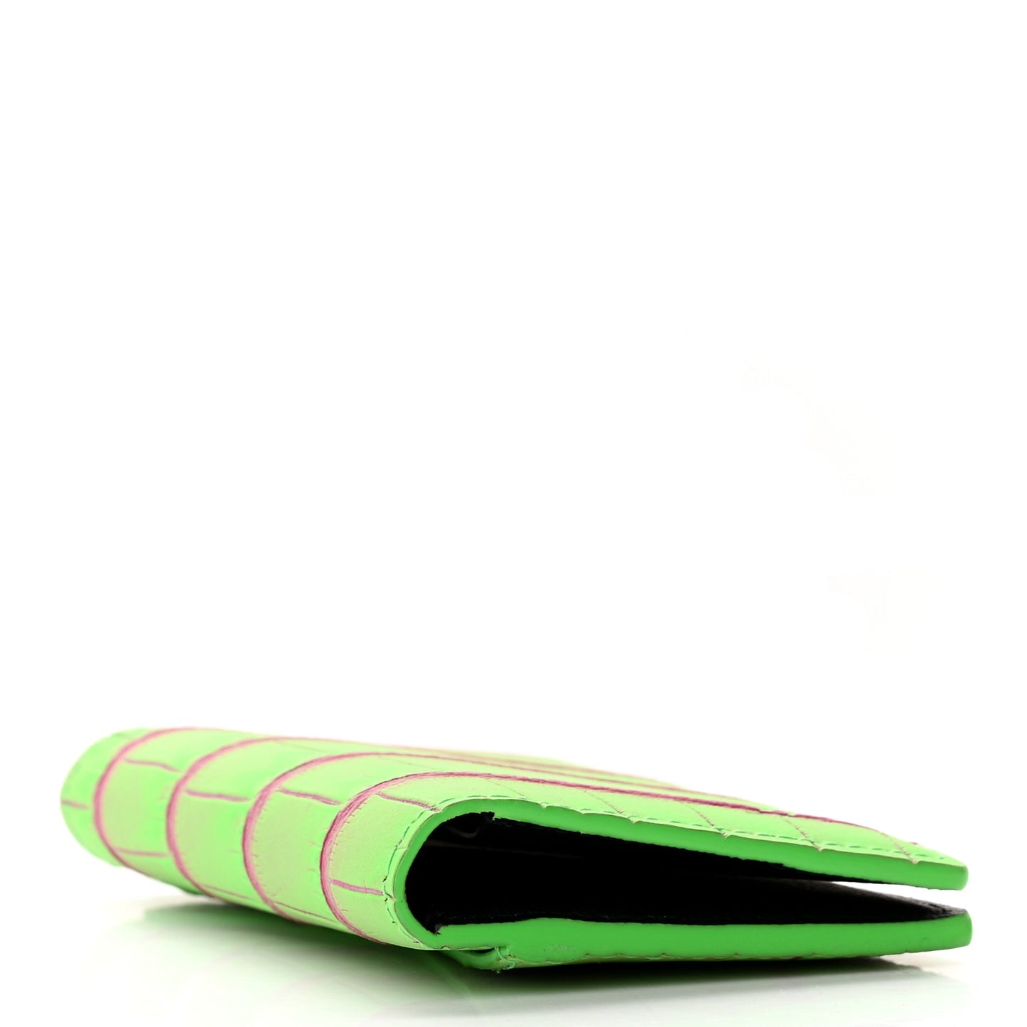 Crocodile Pocket Organizer Neon Green