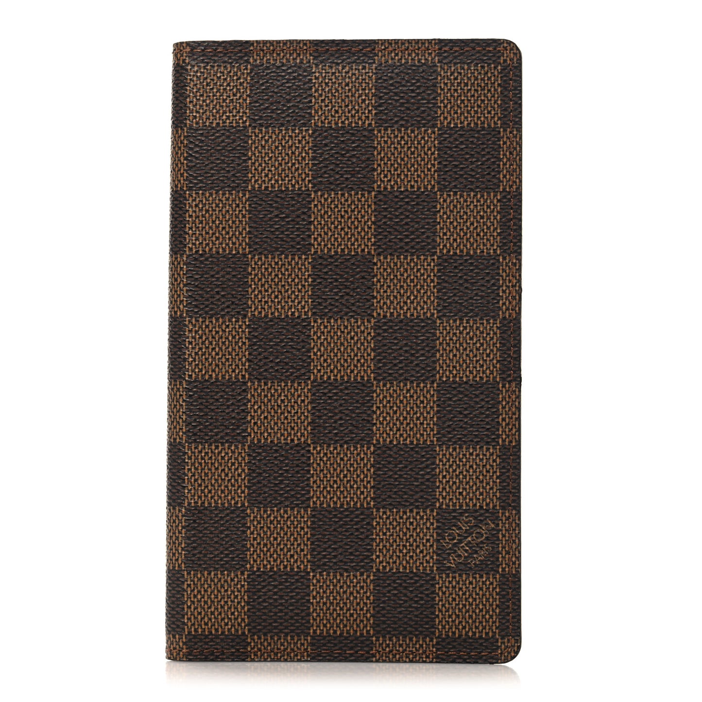 Damier Ebene Checkbook Cover Wallet