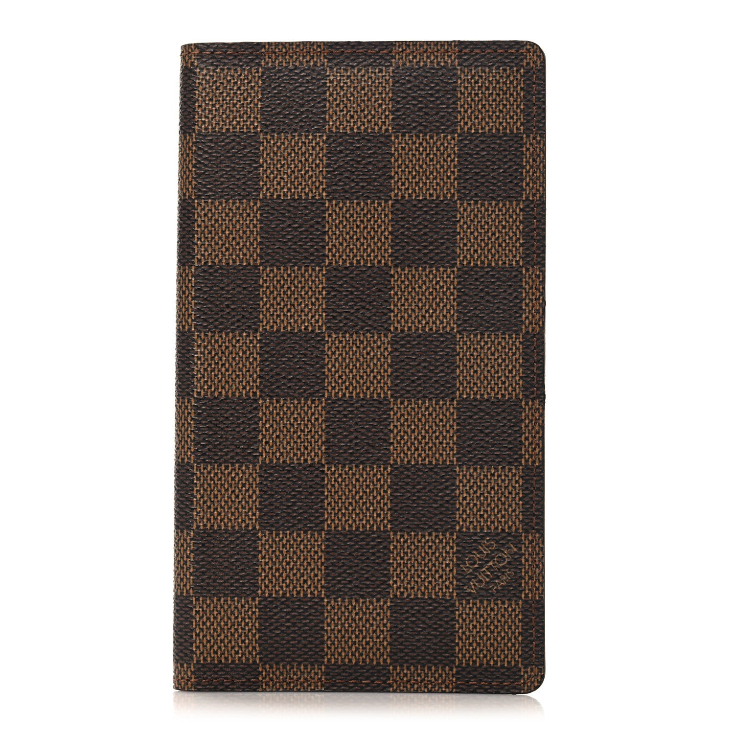 Louis Vuitton Damier Ebene Checkbook Cover Wallet 1 of 6