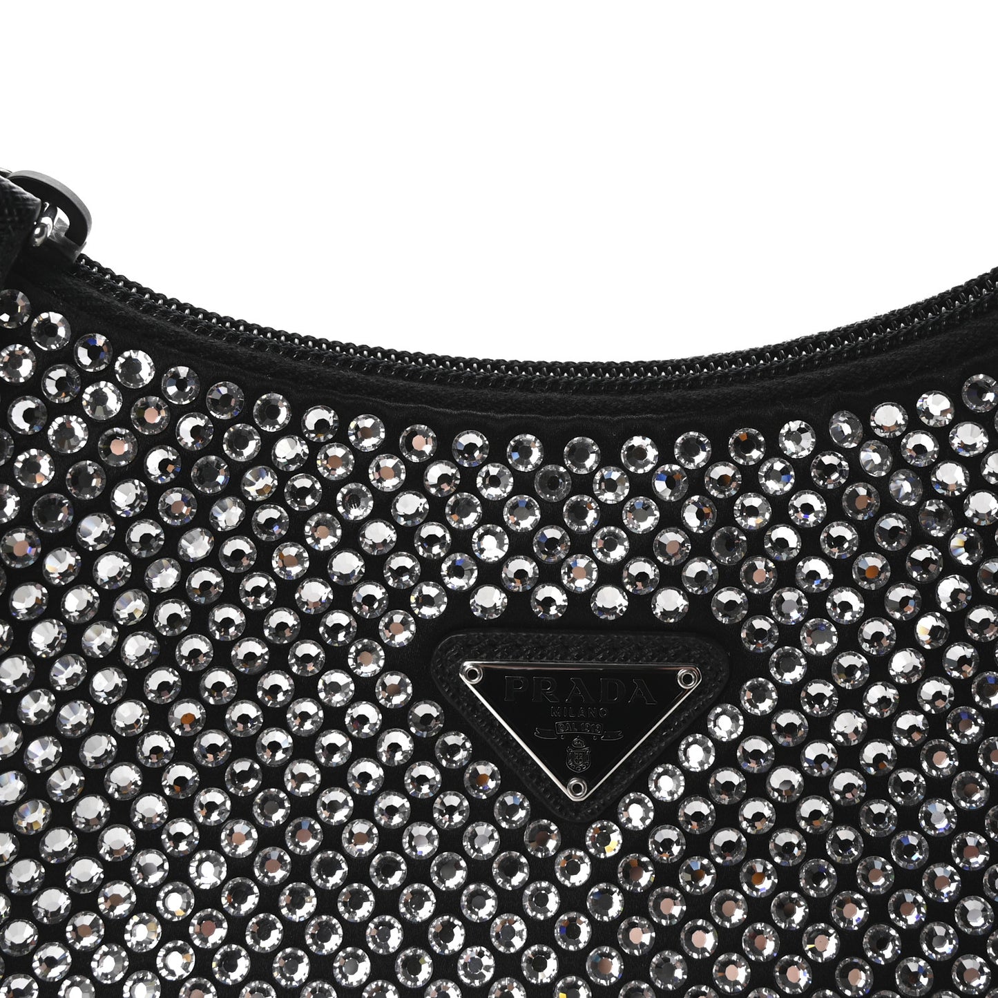 Satin Crystal Mini Re-Edition 2000 Bag Cristal