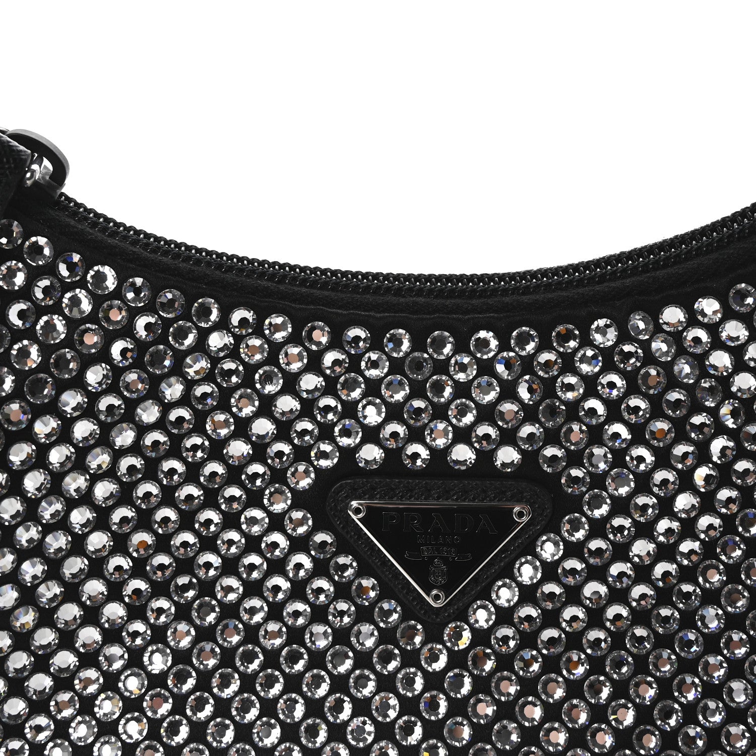 Prada Satin Crystal Mini Re-Edition 2000 Bag Cristal 7 of 9