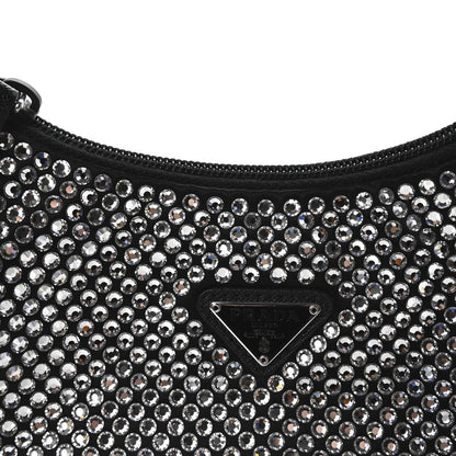 Prada Satin Crystal Mini Re-Edition 2000 Bag Cristal 7 of 9