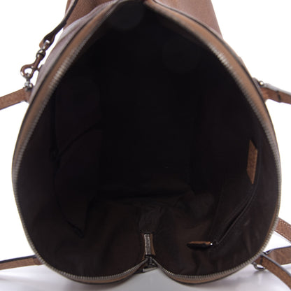 Gucci Calfskin Medium Web Dome Bag Brown 6 of 10