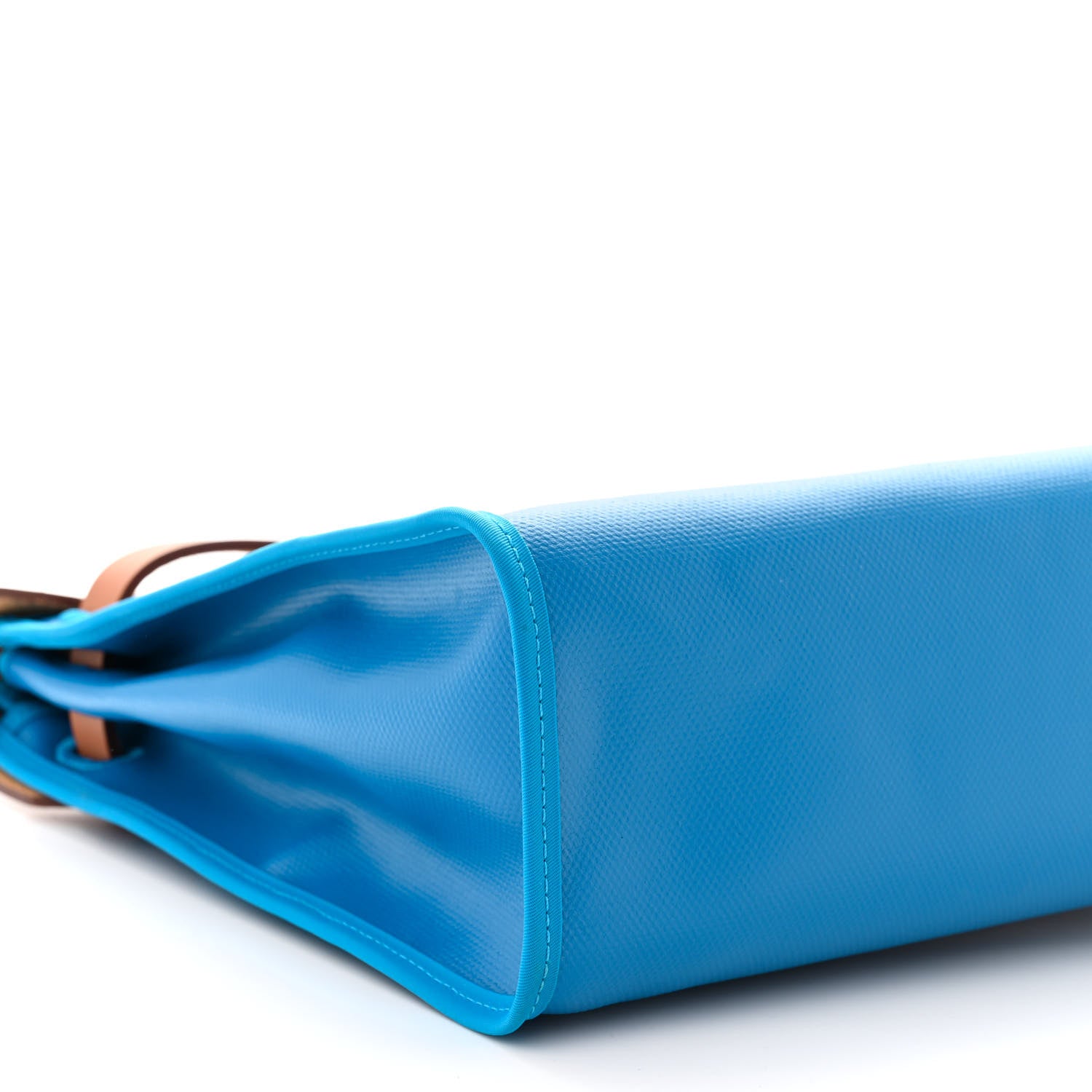 Hermes Toile H Berline Vache Hunter Herbag Zip 31 PM Bleu Zanzibar Natural 10 of 12