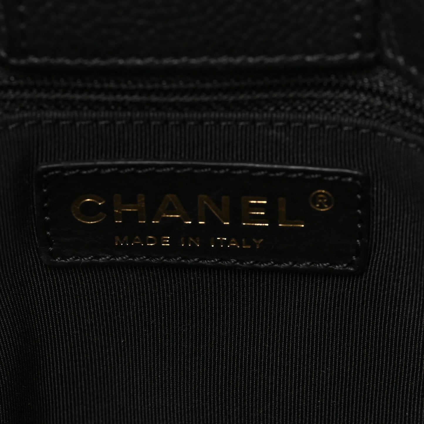 Calfskin Cerf Executive Shopper Tote Black