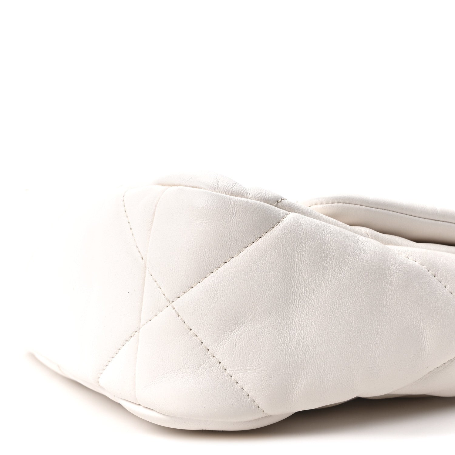 Chanel Lambskin Quilted Medium Chanel 19 Flap White 10 of 10