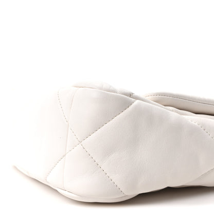 Chanel Lambskin Quilted Medium Chanel 19 Flap White 10 of 10