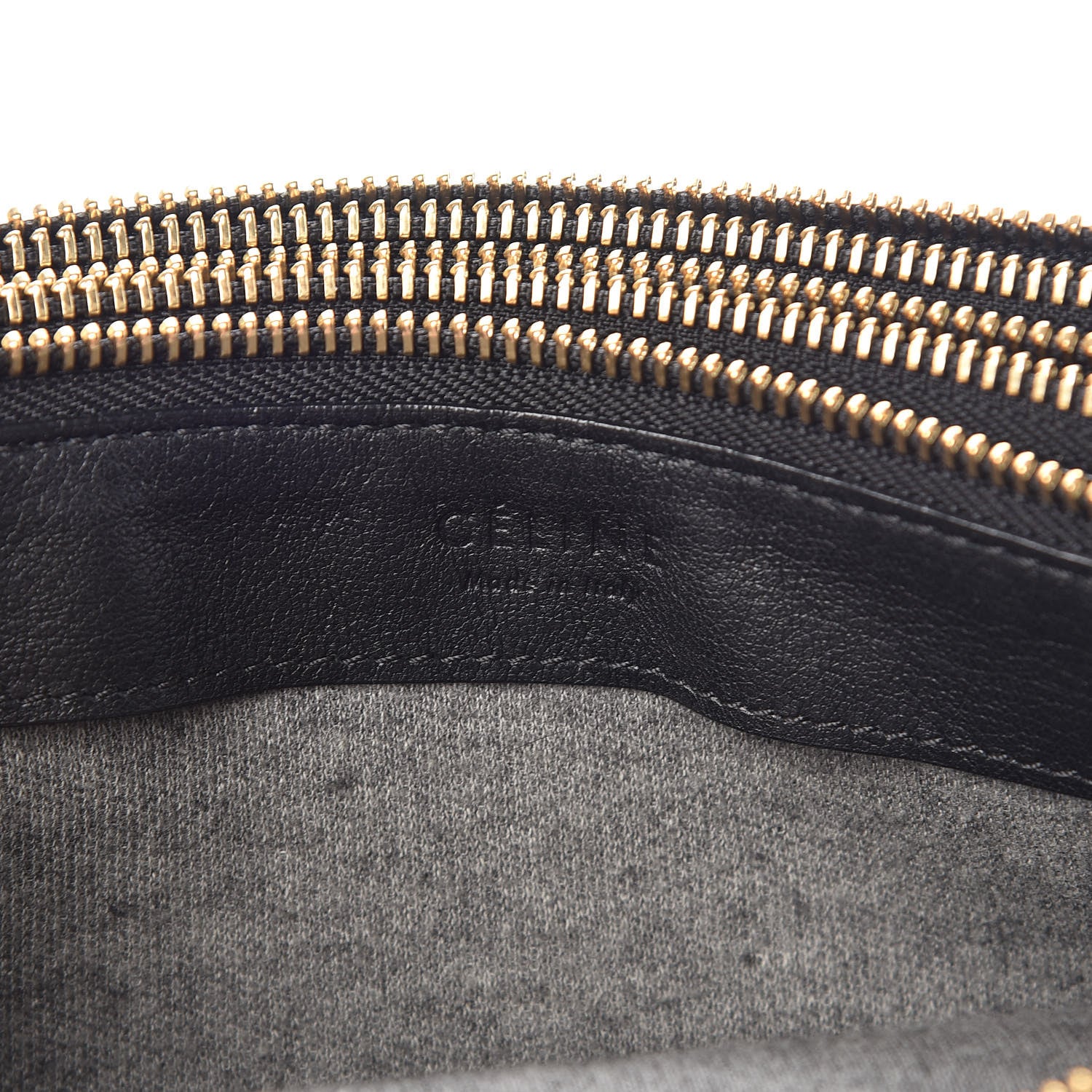 Celine Lambskin Large Trio Crossbody Bag Black 9 of 13