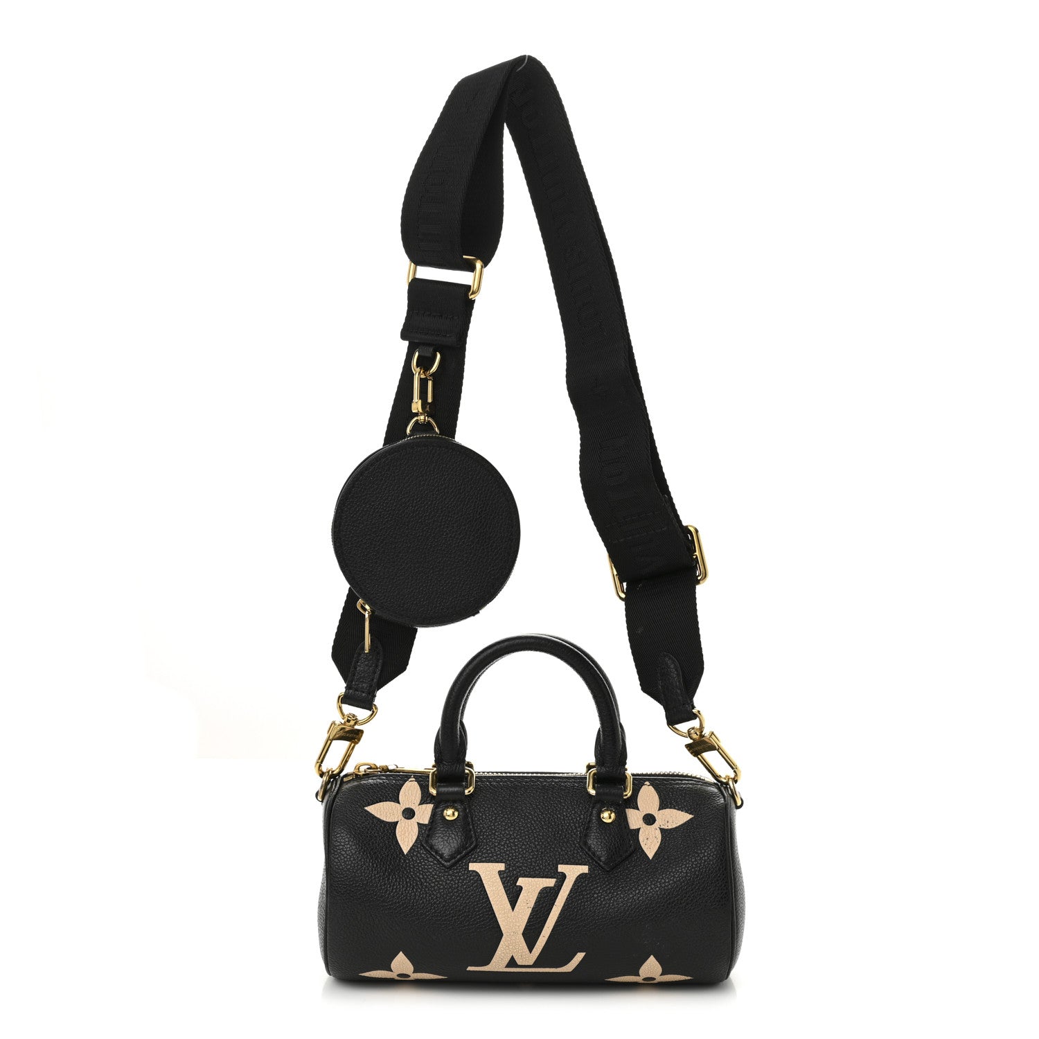 Louis Vuitton Empreinte Monogram Giant Papillon BB Black Beige 1 of 12