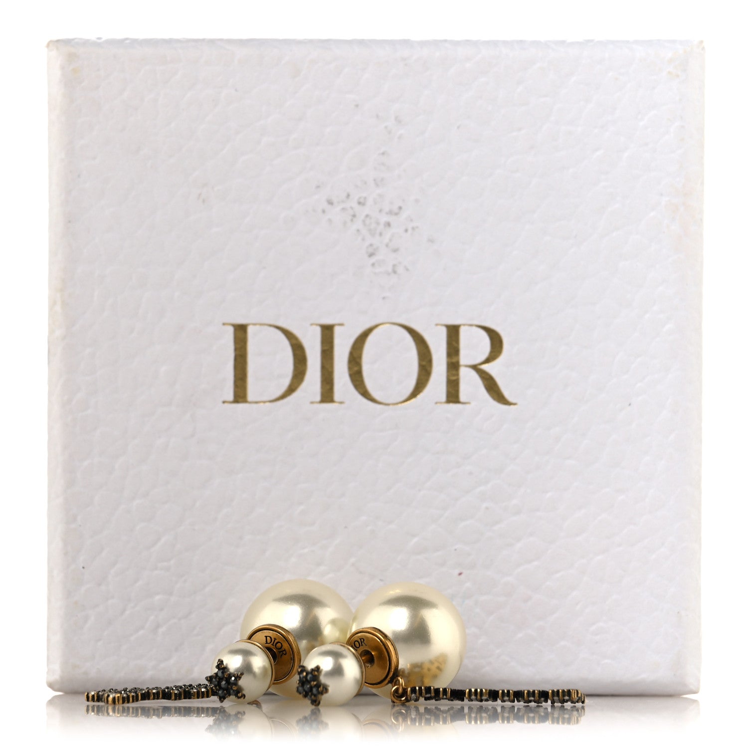 Christian Dior Pearl Crystal J'Adior Tribales Earrings Antique Gold 5 of 5