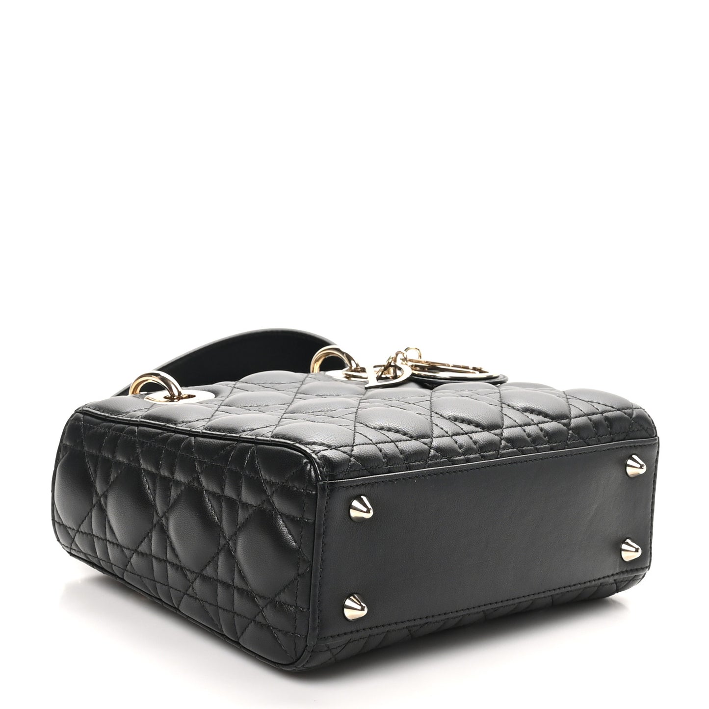 Lambskin Cannage Small My ABCDior Lady Dior Black