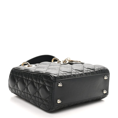 Christian Dior Lambskin Cannage Small My ABCDior Lady Dior Black 4 of 10