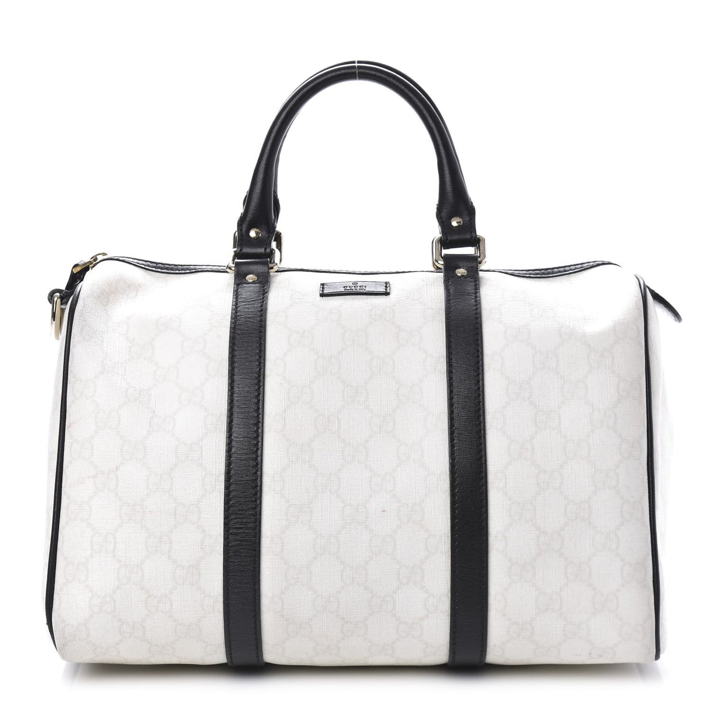 GG Plus Monogram Medium Joy Boston White Black