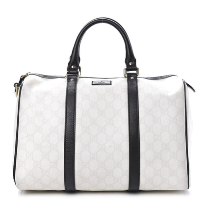 Gucci GG Plus Monogram Medium Joy Boston White Black 1 of 12