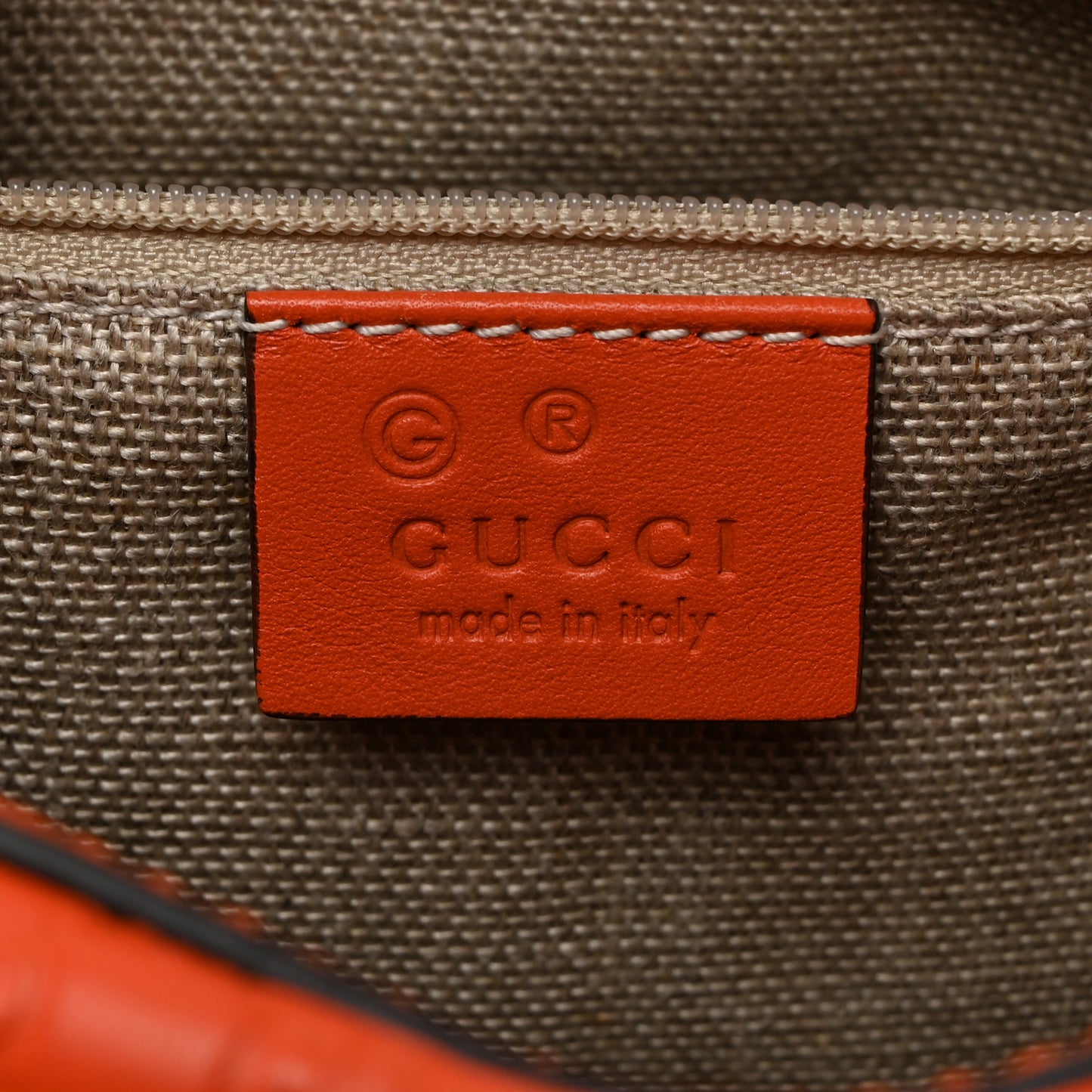 Soft Microguccissima Small Crossbody Bag Sun Orange