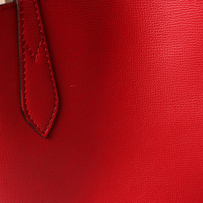 Burberry Haymarket Check Medium Reversible Tote Red 20 of 20