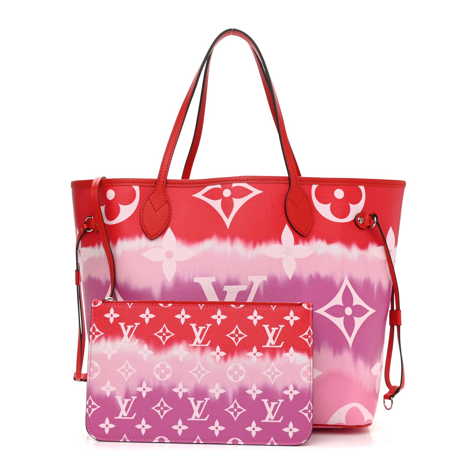 Louis Vuitton Monogram Escale Neverfull MM Rouge 1 of 11