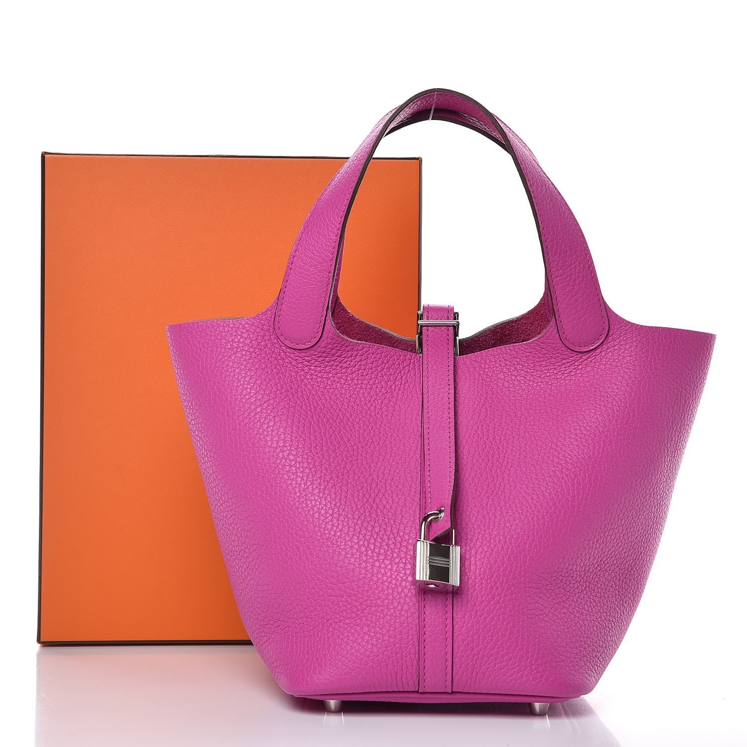 Hermes Taurillon Clemence Picotin Lock 18 PM Magnolia 7 of 7