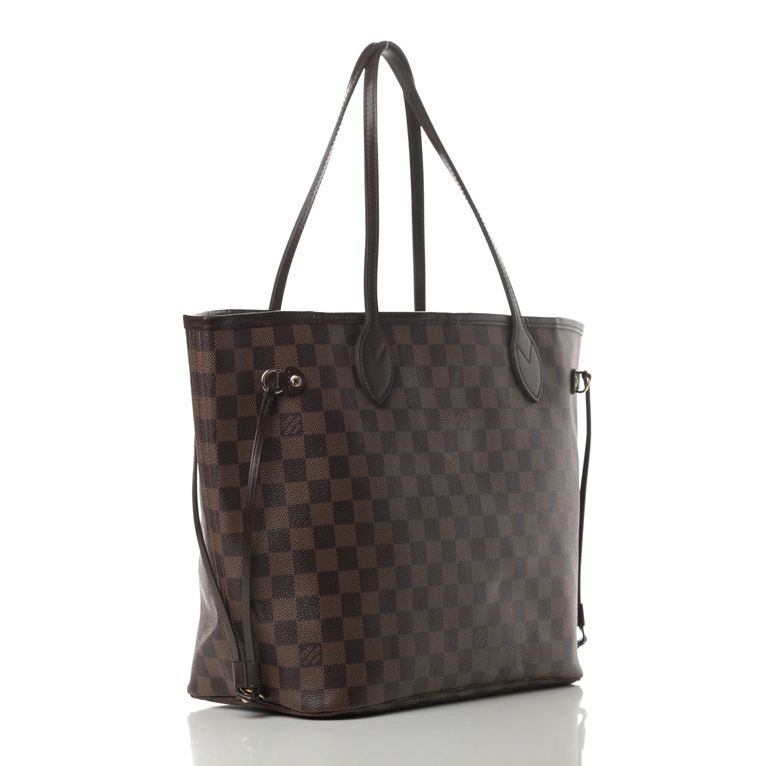 Louis Vuitton Damier Ebene Neo Neverfull MM Rose Ballerine 3 of 16