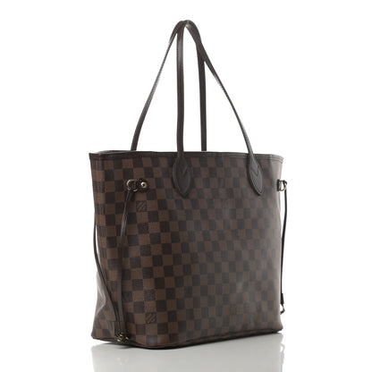 Louis Vuitton Damier Ebene Neo Neverfull MM Rose Ballerine 3 of 16