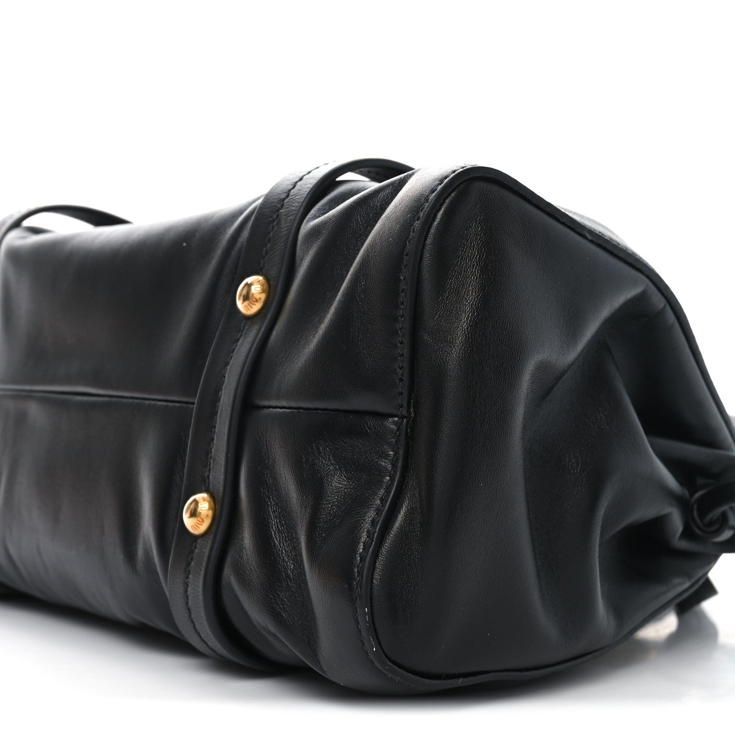 Miu Miu Nappa Joie Satchel Black 9 of 9