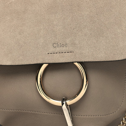Chloe Suede Calfskin Medium Faye Backpack Motty Grey 8 of 12