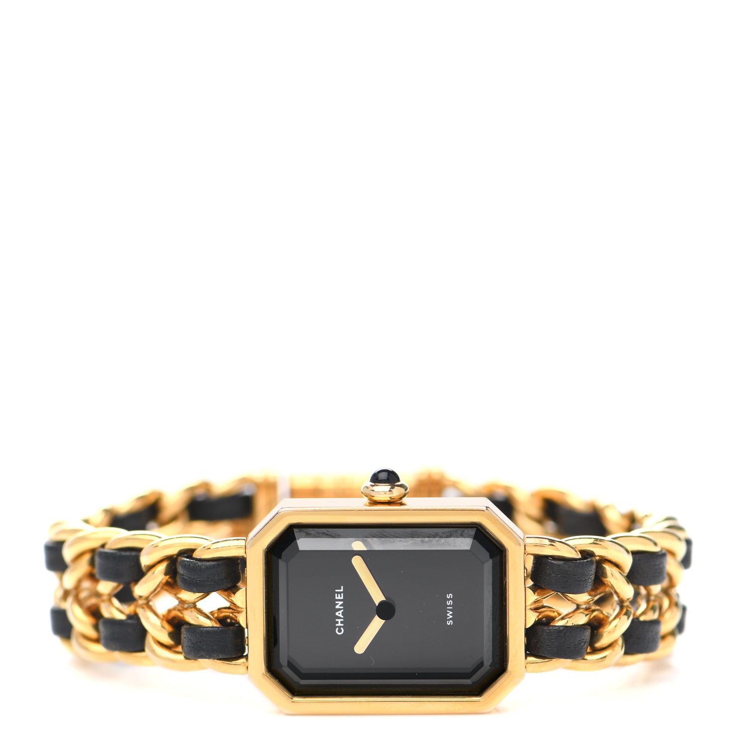 Chanel Stainless Steel Lambskin 20mm Chain Premiere Quartz Watch Gold M 2 of 4