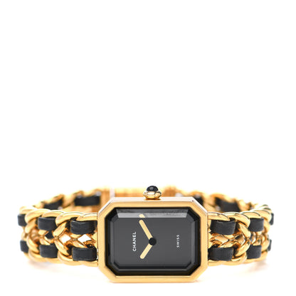 Chanel Stainless Steel Lambskin 20mm Chain Premiere Quartz Watch Gold M 2 of 4