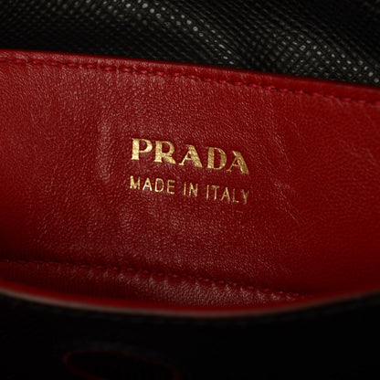 Prada Saffiano Cuir Large Double Bag Nero Black 21 of 24
