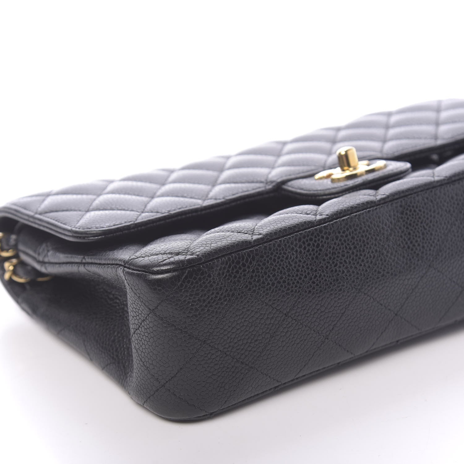 Chanel Caviar Quilted Medium Double Flap Black 11 of 13