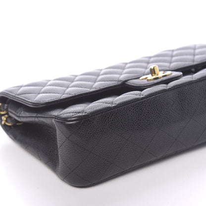 Chanel Caviar Quilted Medium Double Flap Black 11 of 13