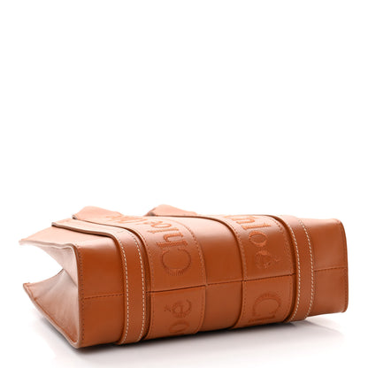 Chloe Calfskin Small Woody Tote Caramel 4 of 15