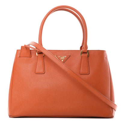 Prada Saffiano Medium Galleria Double Zip Tote Papaya 1 of 20