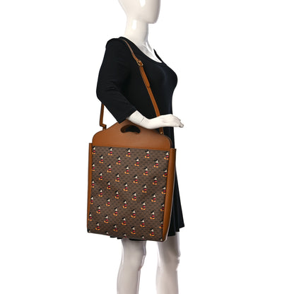 Gucci X DISNEY Mini Vintage GG Supreme Monogram Mickey Mouse Top Handle Tote Beige Vintage Sun Oil 2 of 11