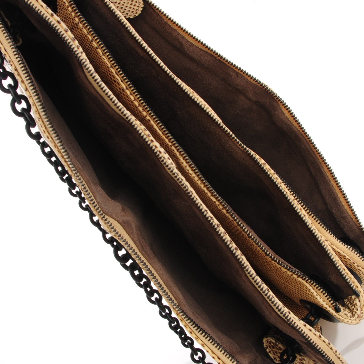 Bottega Veneta Antique Karung Snakeskin Chain Shoulder Bag Naturale 5 of 8