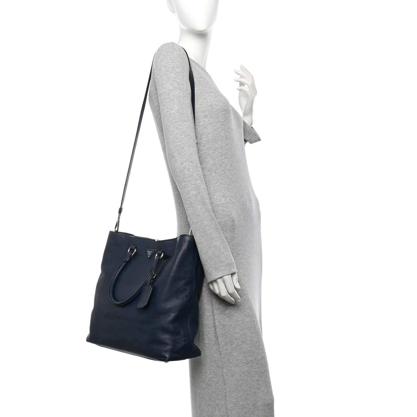 Vitello Daino Shopping Tote Baltico