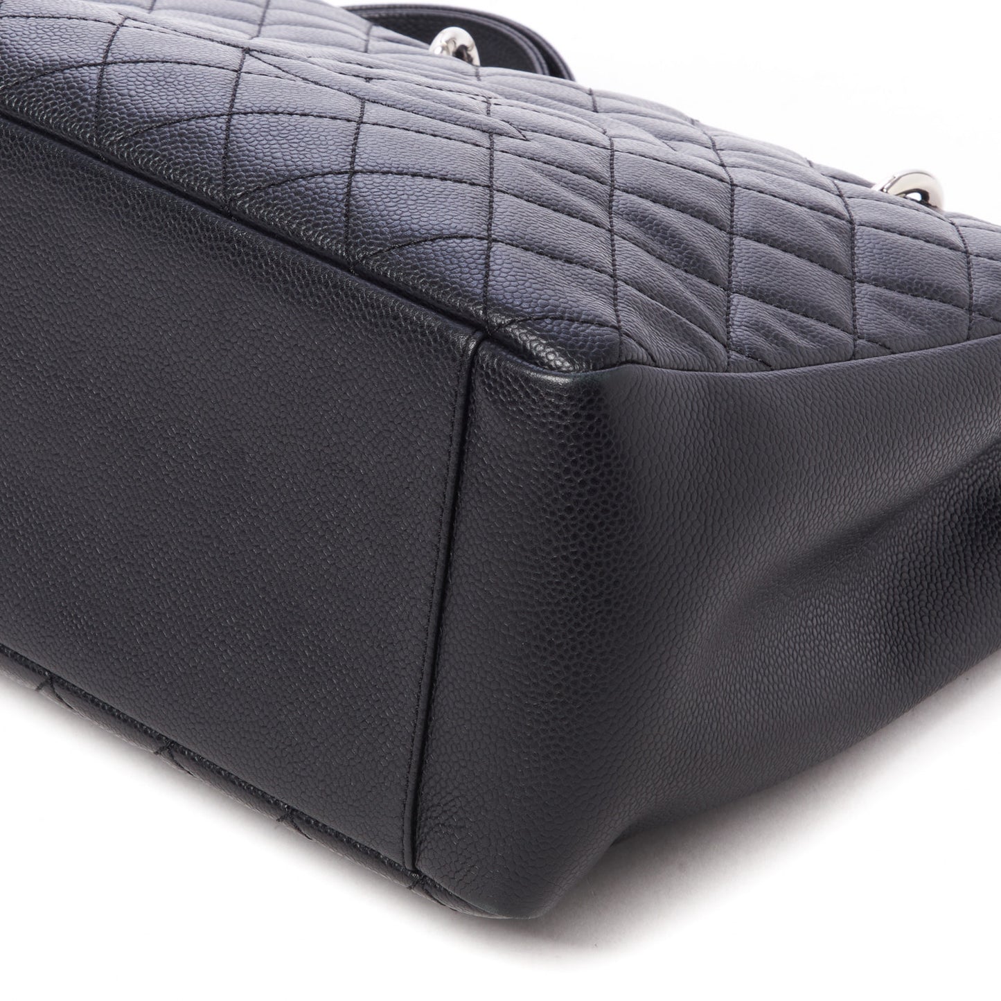 Caviar Quilted Grand Shopping Tote GST Black